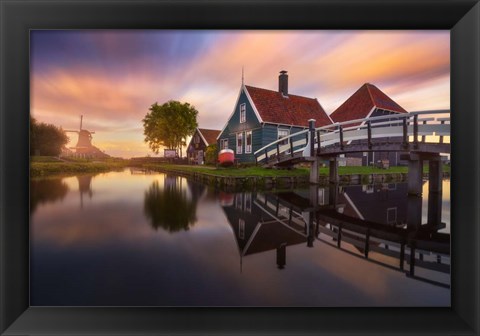 Framed Zaanse Schans Print