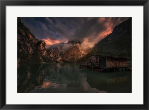 Framed By The Lake Print