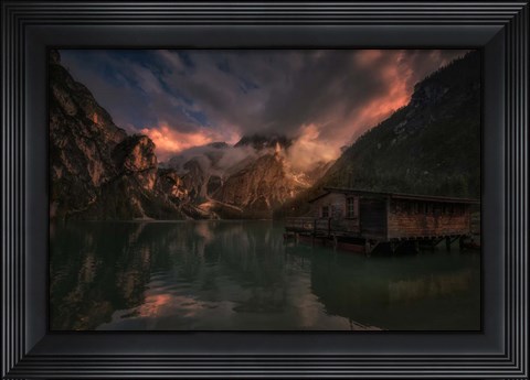 Framed By The Lake Print