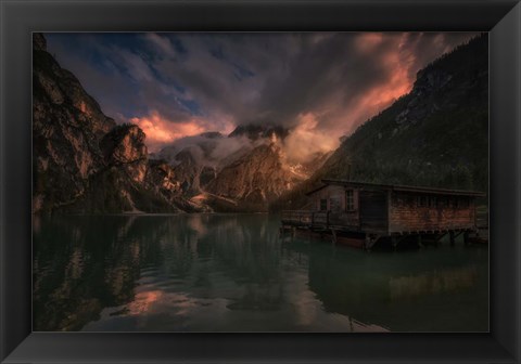 Framed By The Lake Print