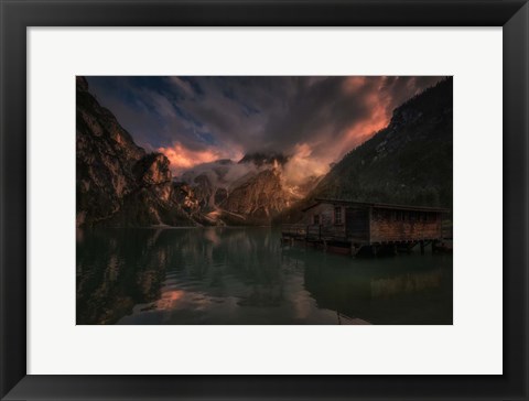 Framed By The Lake Print