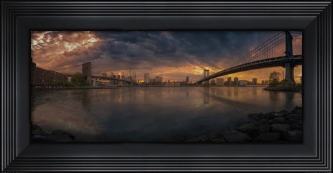 Framed Between Bridges Print