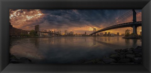 Framed Between Bridges Print