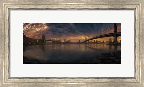 Framed Between Bridges Print