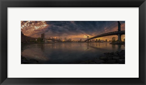 Framed Between Bridges Print