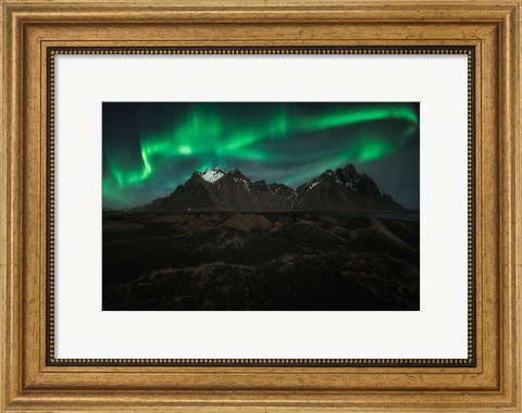 Framed Green Lights Print
