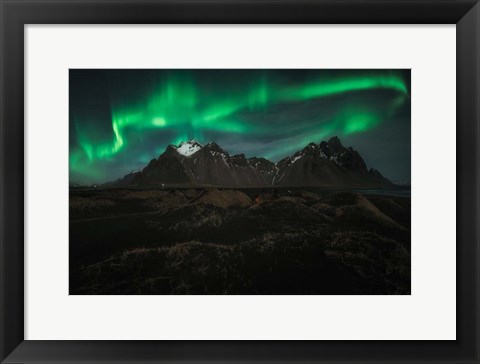 Framed Green Lights Print