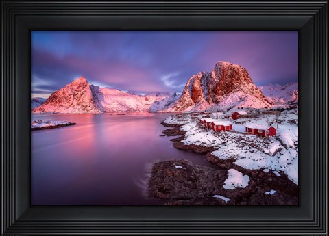 Framed Purple Glow Print