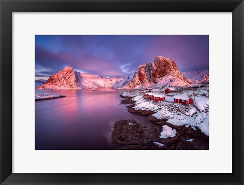 Framed Purple Glow Print