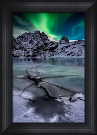 Framed Green Sky Print