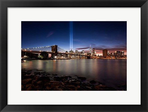 Framed Twin Lights Print