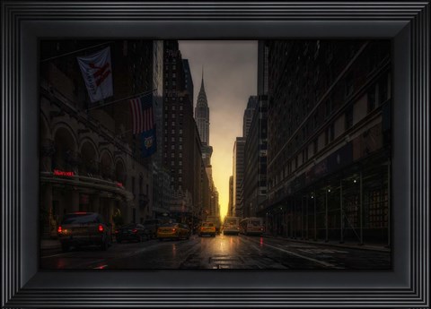 Framed Manhattan Street Print