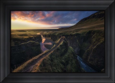 Framed Flowing Print