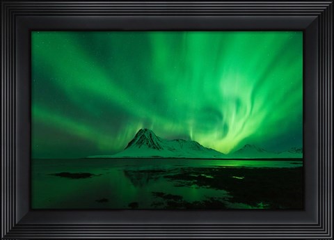 Framed Green Landscape Print