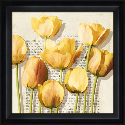 Framed Histoires de Tulipes (detail) Print