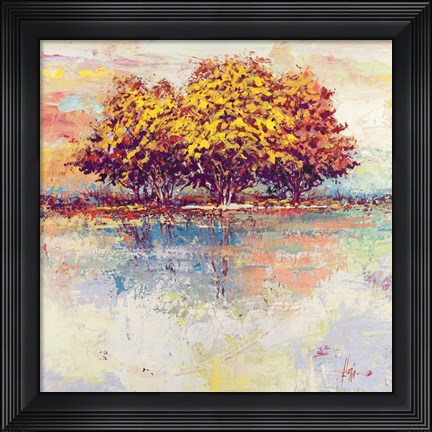 Framed Alberi nel Sole (detail) Print