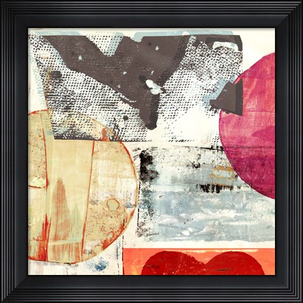 Framed Pop Love #1 (Moon+Sun) Print