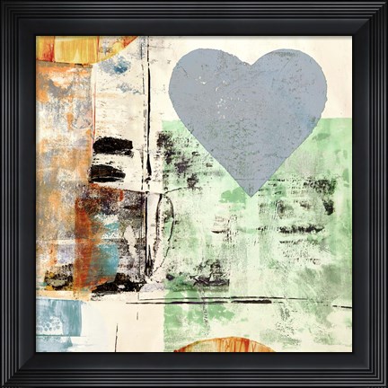 Framed Pop Love #2 (Heart) Print