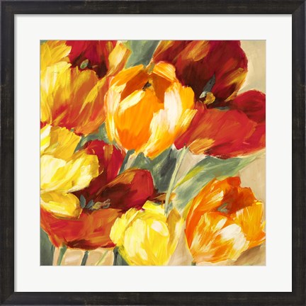 Framed Tulips in the Sun II Print