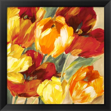 Framed Tulips in the Sun II Print