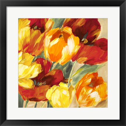 Framed Tulips in the Sun II Print