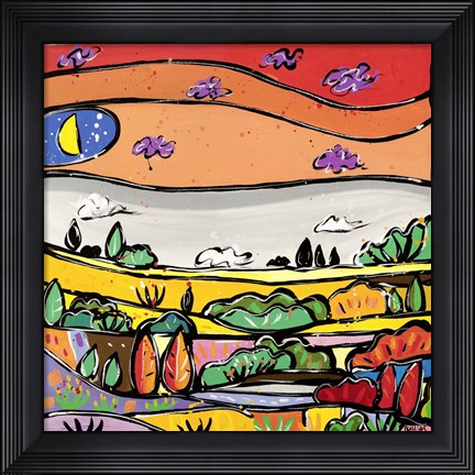 Framed Parata di Colori Print