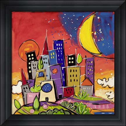 Framed Rosso di Sera Print