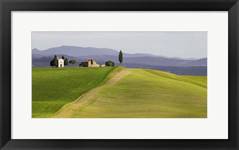 Framed Val d&#39;Orcia, Siena, Tuscany (detail) Print