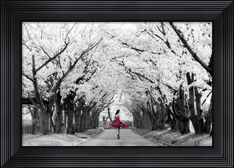 Framed Sakura Girl Print