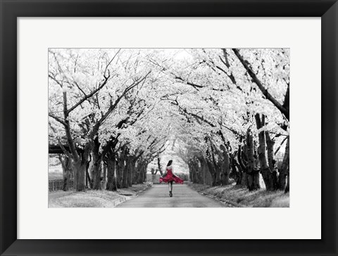 Framed Sakura Girl Print