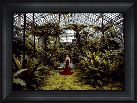 Framed Unconventional Womenscape #2, Jardin d&#39;Hiver Print
