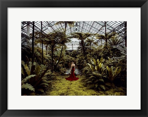 Framed Unconventional Womenscape #2, Jardin d&#39;Hiver Print