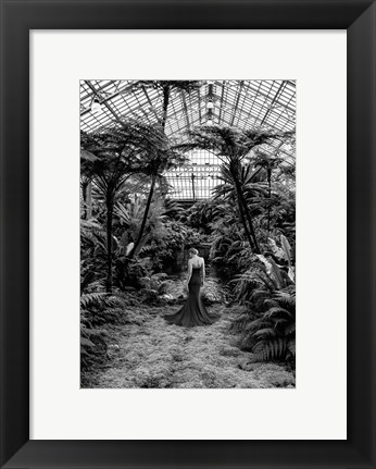 Framed Unconventional Womenscape #2, Jardin d&#39;Hiver, detail (BW) Print