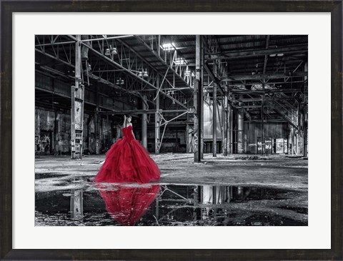 Framed Unconventional Womenscape #8, The Factory Print