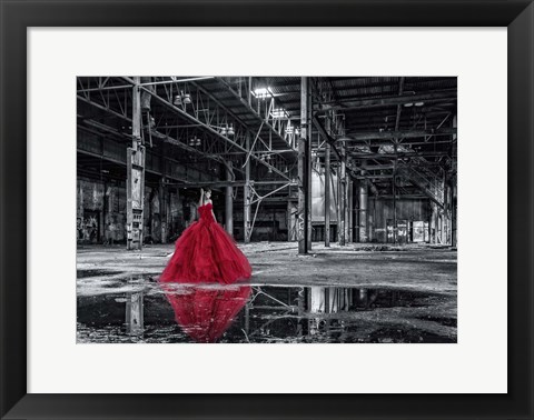 Framed Unconventional Womenscape #8, The Factory Print