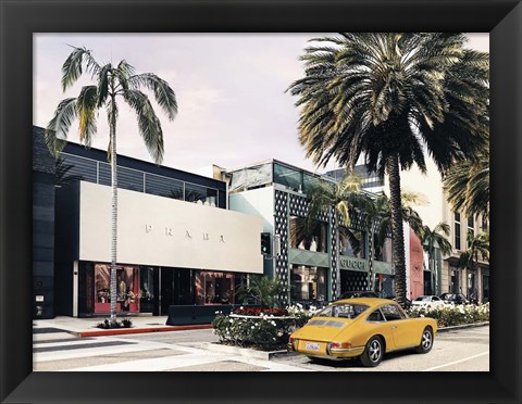 Framed Rodeo Drive, Beverly Hills, California Print