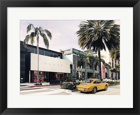 Framed Rodeo Drive, Beverly Hills, California Print