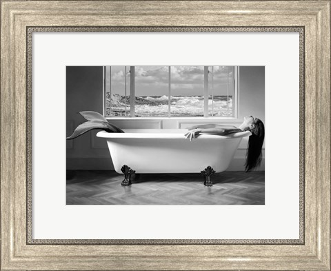 Framed Mermaid Resting Print