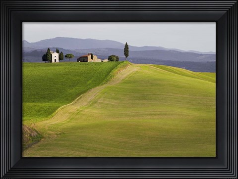 Framed Val d&#39;Orcia, Siena, Tuscany Print