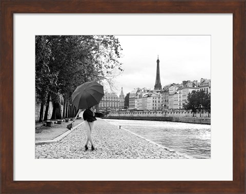 Framed Quai de la Seine (BW) Print