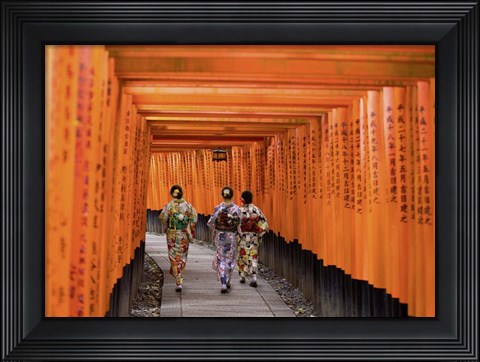Framed Fushimi Inari Shrine, Kyoto Print