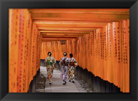 Framed Fushimi Inari Shrine, Kyoto Print