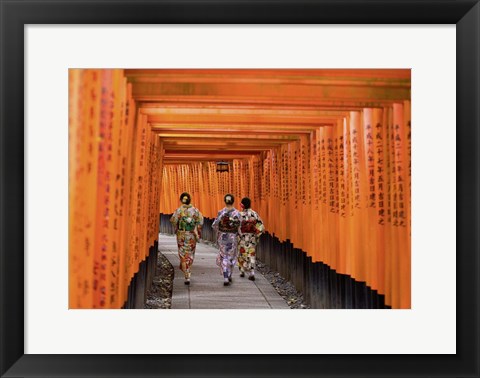 Framed Fushimi Inari Shrine, Kyoto Print