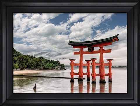 Framed Itsukushima Shrine, Hiroshima, Japan Print