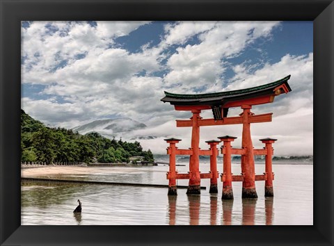 Framed Itsukushima Shrine, Hiroshima, Japan Print