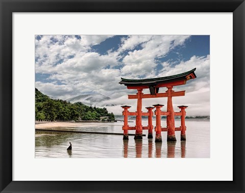 Framed Itsukushima Shrine, Hiroshima, Japan Print