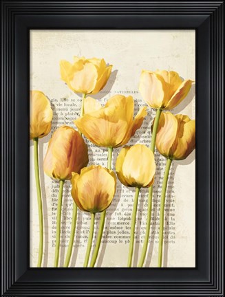Framed Tulipes et Histoires Print