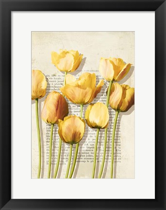 Framed Tulipes et Histoires Print