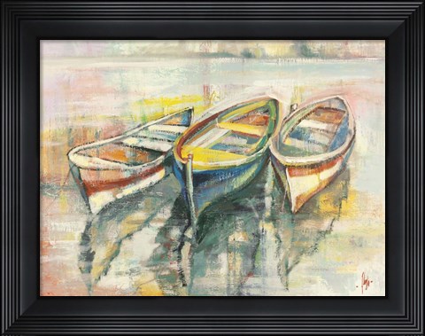 Framed Barche all&#39;ormeggio Print