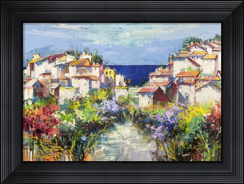 Framed Borgo sul Mare (detail) Print